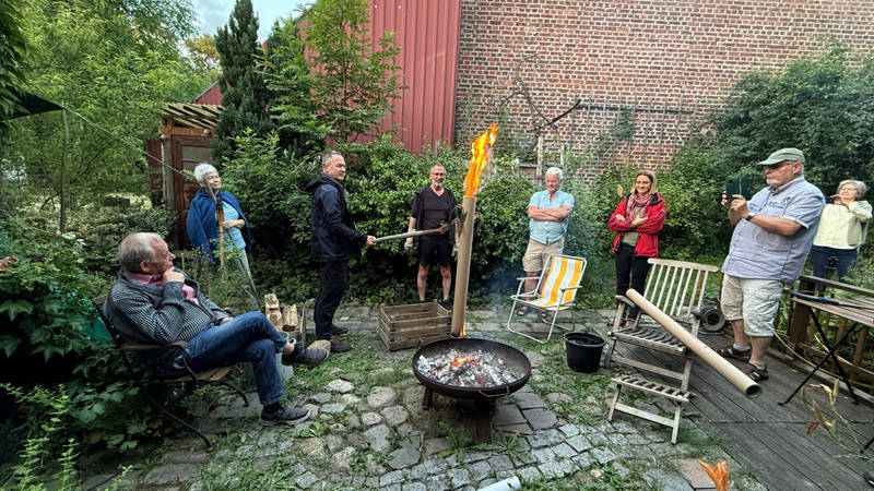 Geburtstagskerze zur Finissage am 3.7.